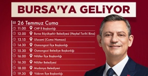Cumhuriyet Halk Partisi Genel Başkanı Özgür Özel Bursa'ya geliyor