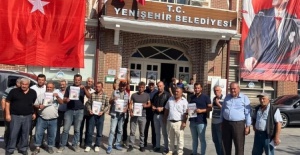 Bursa'da Yenişehir Belediyesi'nin 88 taşınmaz için satış kararına vatandaşlardan eylem