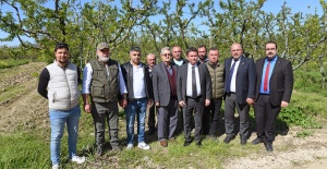 Başkan Aydın zirai don mağduru çiftçileri yalnız bırakmadı