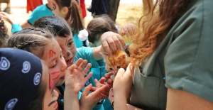 Çocuklara hayvan sevgisi aşılandı