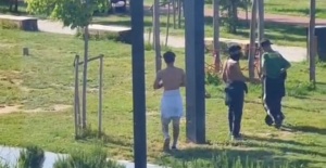 MİLLET PARKI'NDA ELLERİ BIÇAKLI MASKELİ ÇETELER TERÖR ESTİRİYOR