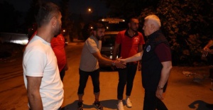Başkan Bozbey’den yangın bölgesine ziyaret