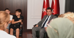Bosnalı öğrencilerden Başkan Aydın’a ziyaret