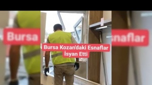 BURSA KOZAHAN'DA 500 ESNAF İSYAN ETTİ