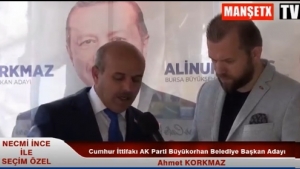 Cumhur İttifakı AK Parti Büyükorhan Belediye Başkan Adayı Ahmet Korkmaz Konuştu
