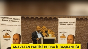 ANAVATAN PARTİSİ BURSA İL BAŞKANLIĞI 1.OLAĞAN KONGRESİ YAPTI VE MUSTAFA MUZAFFER NİŞANCI BAŞKAN OLDU