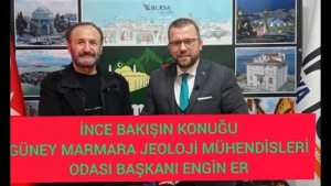 GÜNEY MARMARA JEOLOJİ MÜHENDİSLERİ ODASI BAŞKANI ENGİN ER "BURSA OLASI DEPREME HAZIR DEĞİL"