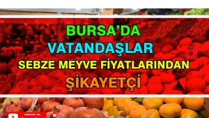 BURSA'DA VATANDAŞLAR SEBZE MEYVE FİYATLARINDAN ŞİKAYETÇİ